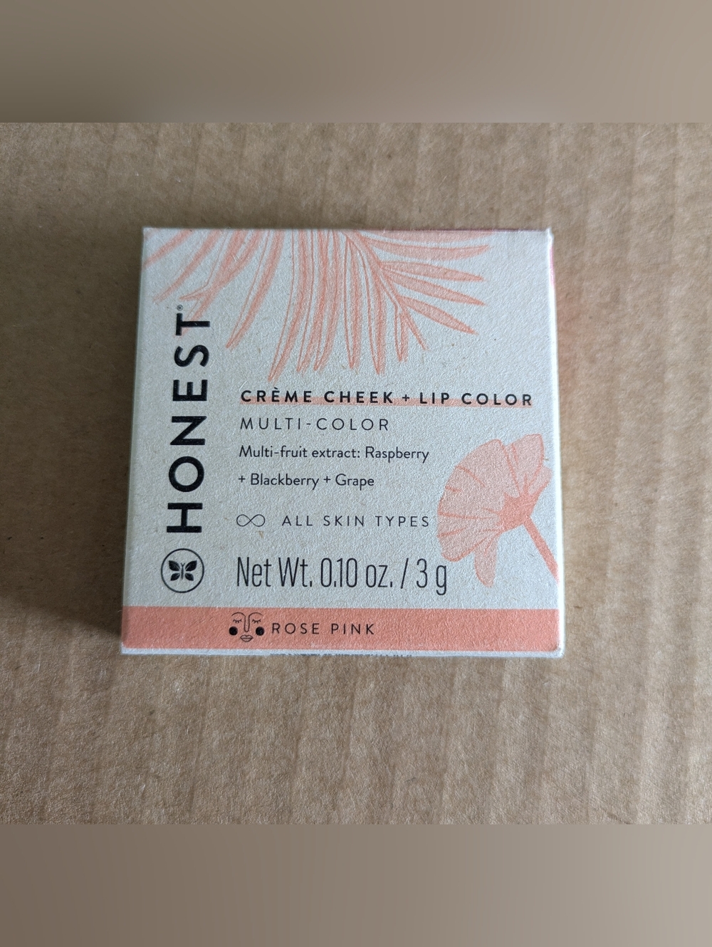 Honest Beauty Creme Cheek + Lip Color 0.10 oz Rose Pink Cruelty Free